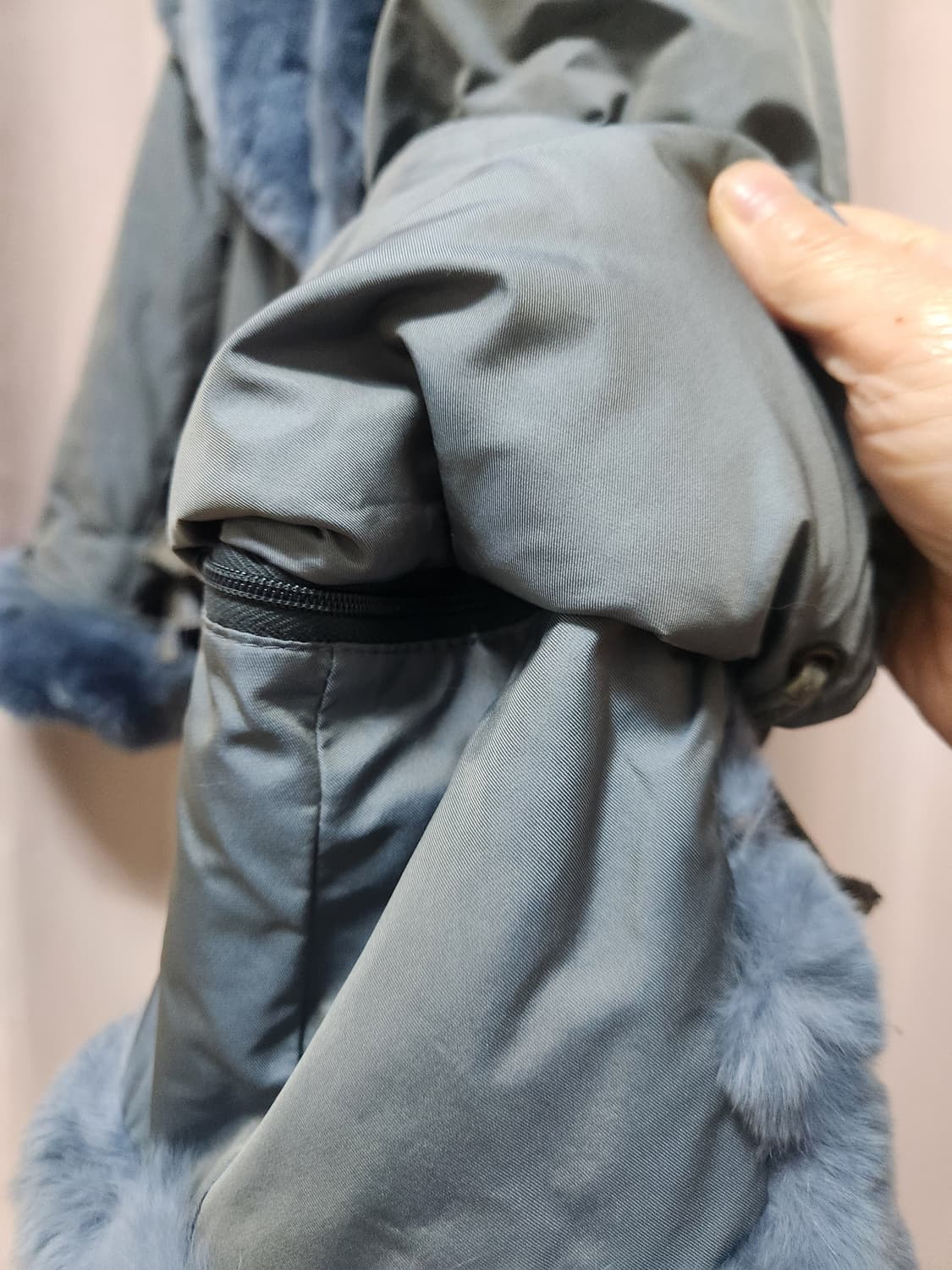 이태리원단FILLTHERM 손정환 토끼털퍼 패딩코트 상품이미지4