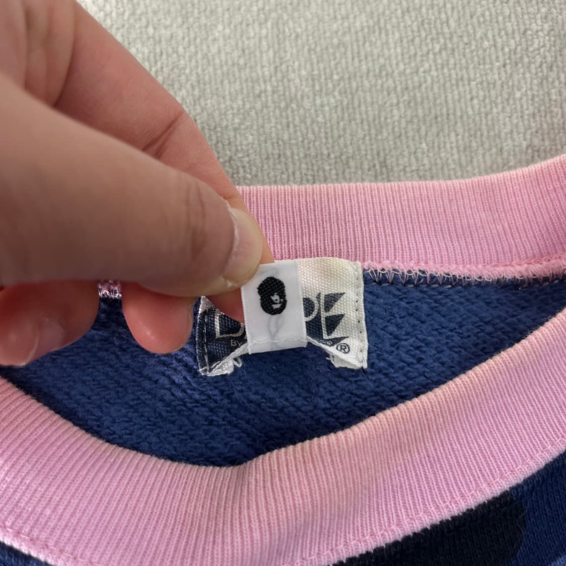 100 베이프 2005 카모 OG 크레이지 맨투맨 상품이미지3