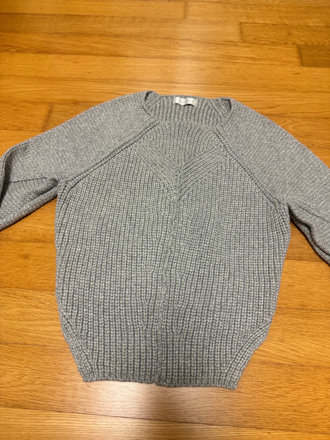 타임 크롭 니트 그레이 상품이미지3