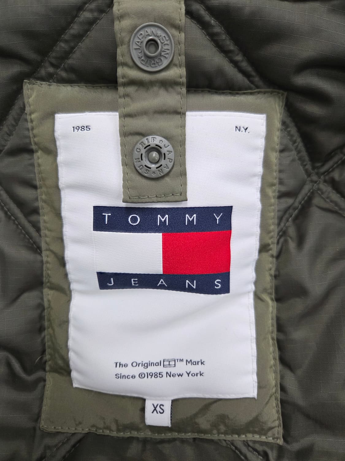 타미진스 퀼팅 자켓 카키색 XS 상품이미지6