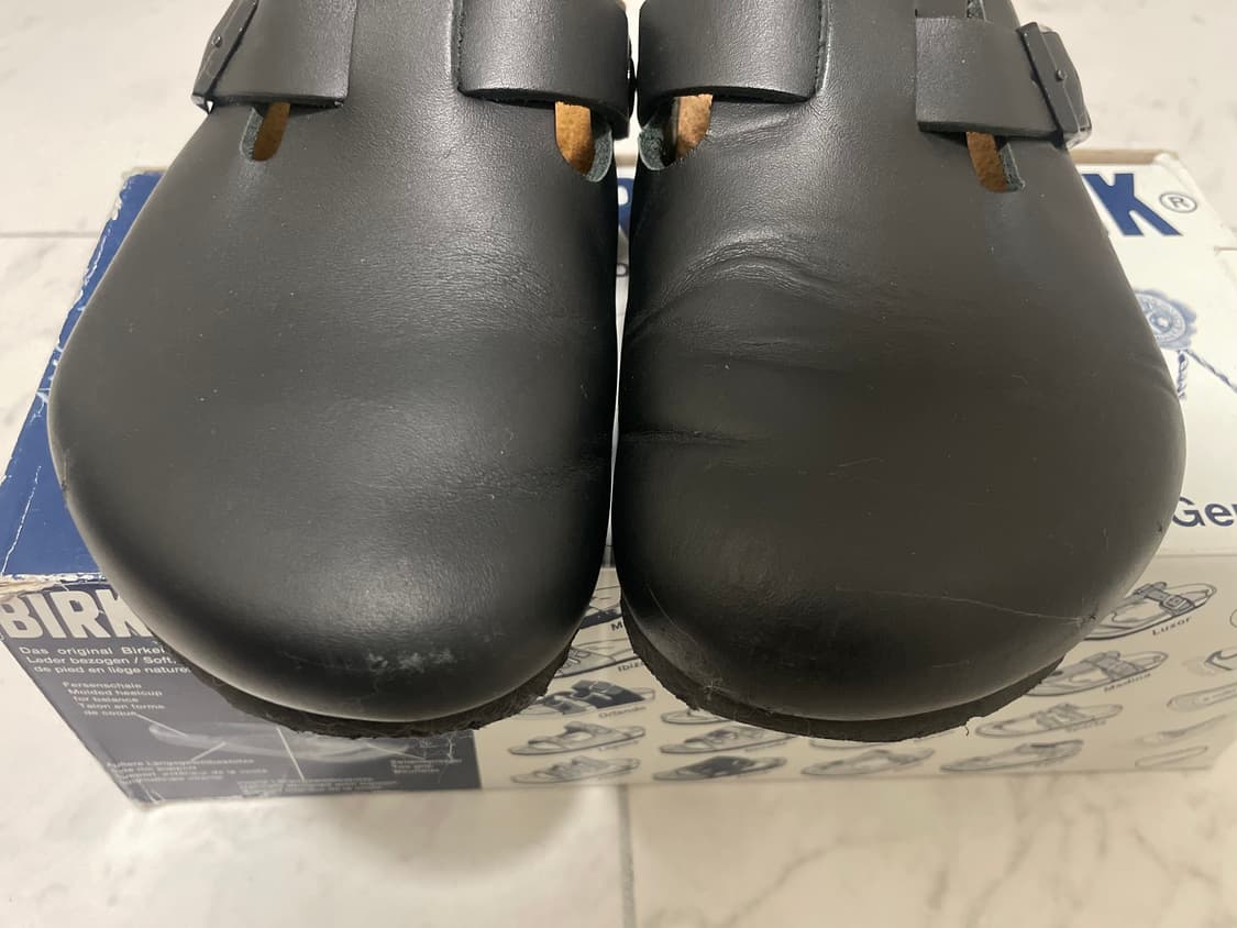 버켄스탁 보스톤 레더 블랙 260mm 상품이미지3