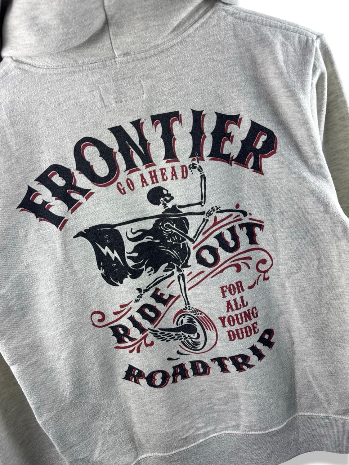 JPN RIDE OUT 스컬 프린팅 후디1865 상품이미지5