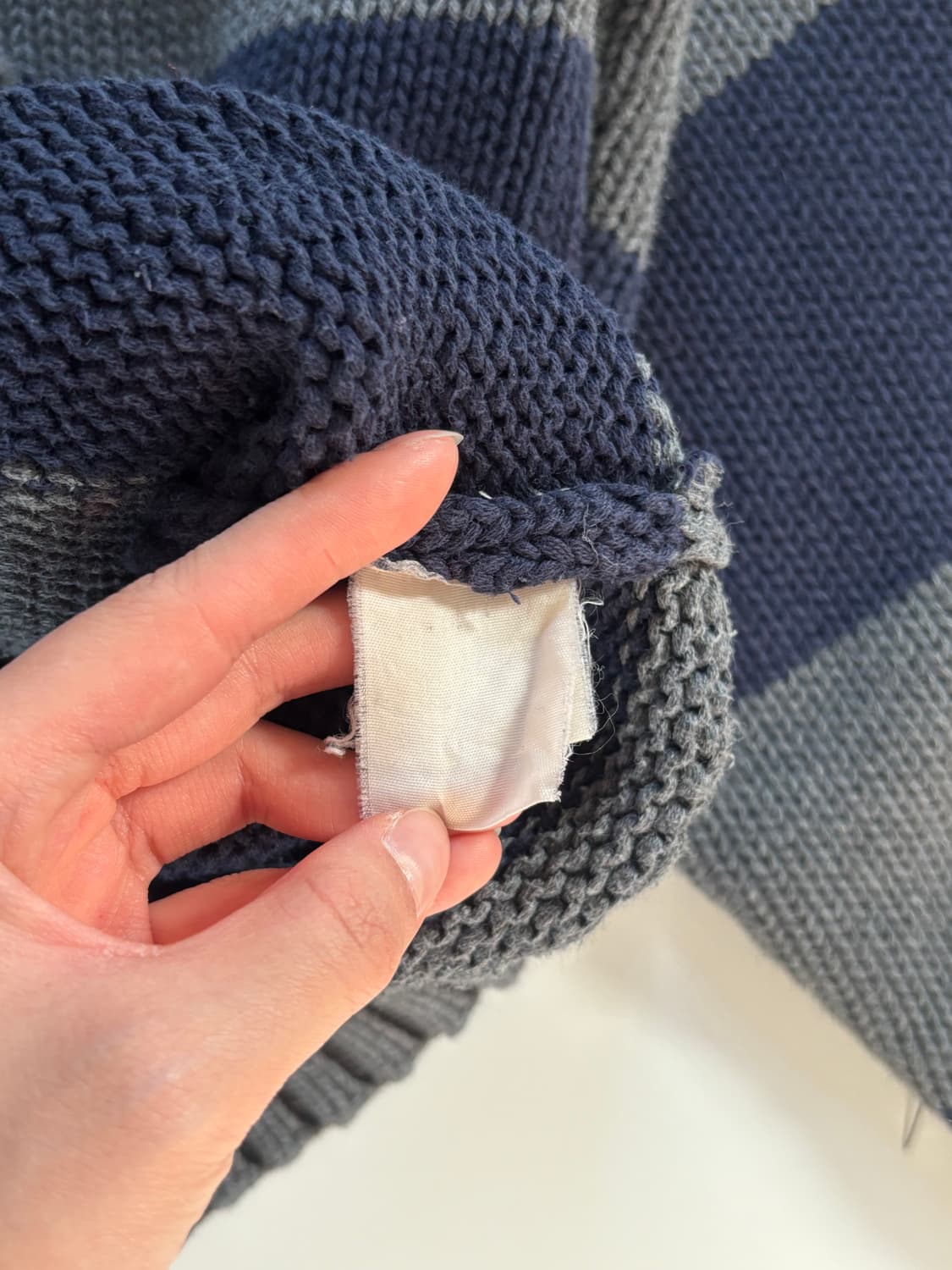 Polo 폴로 랄프로렌 00‘s 단가라 라운드넥 코튼 니트 상품이미지7