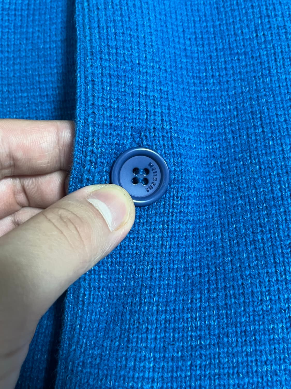 Welldone 웰던 니트 가디건 블루 M size 상품이미지4