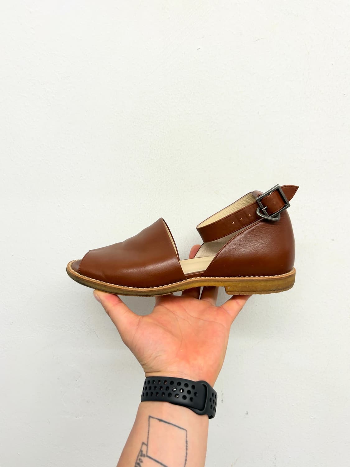 마가렛호웰 브라운 레더 샌들 240 (MADE IN JAPAN) 상품이미지3
