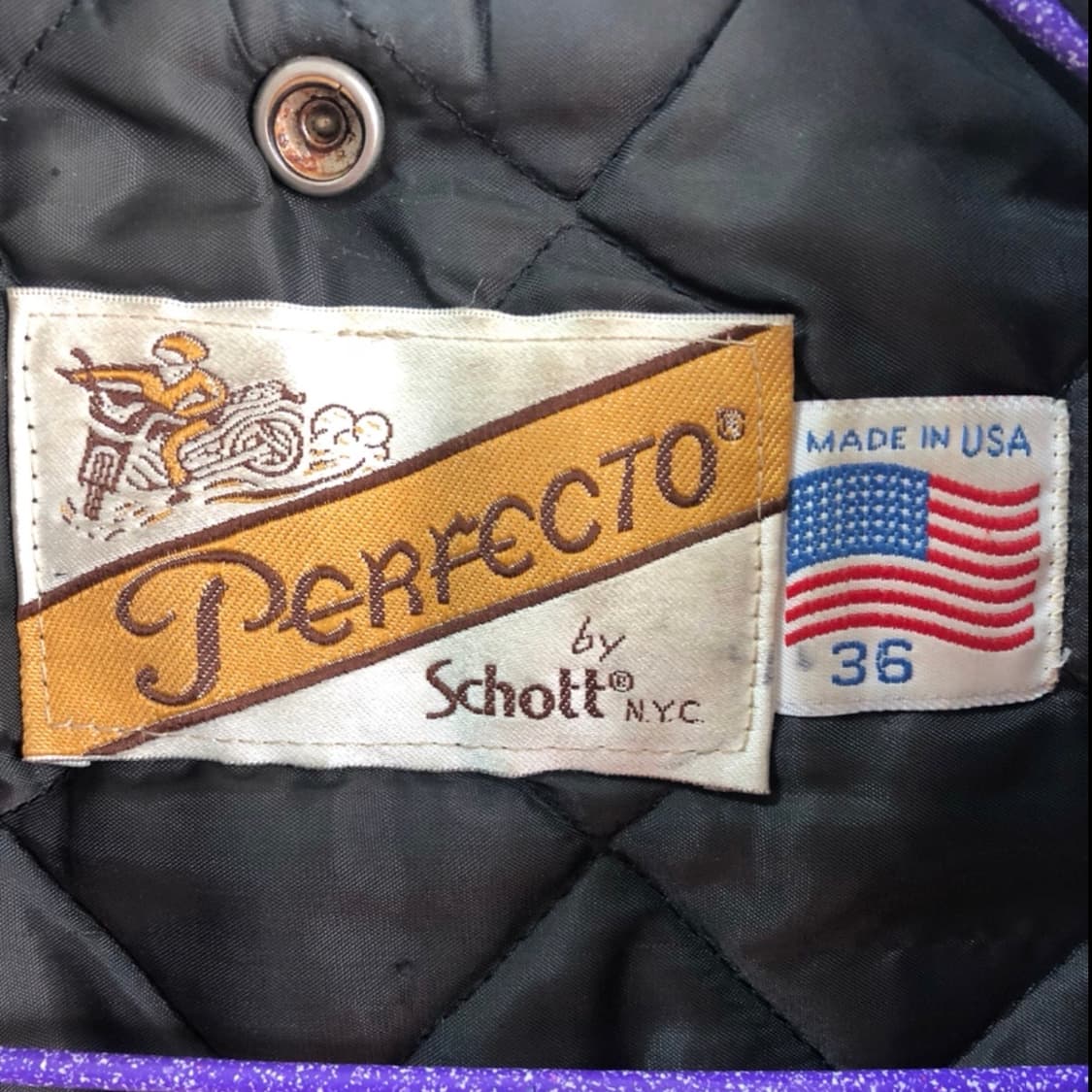 Vintage SCHOTT NYC(쇼트) 618 더블 라이더 자켓 (US 상품이미지4