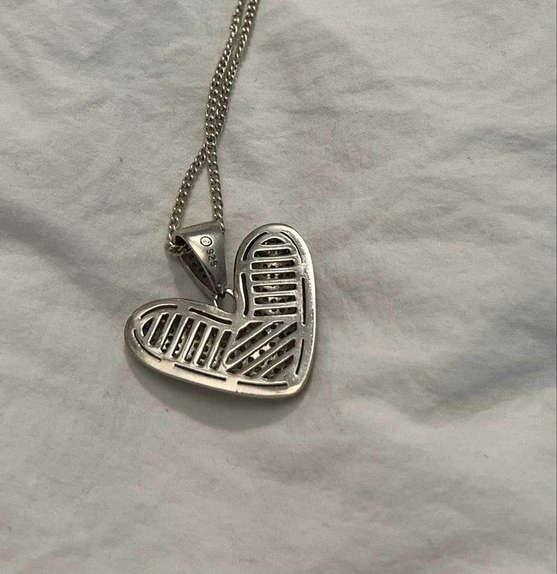 [커스텀] iced out 하트 펜던트 s925 상품이미지4