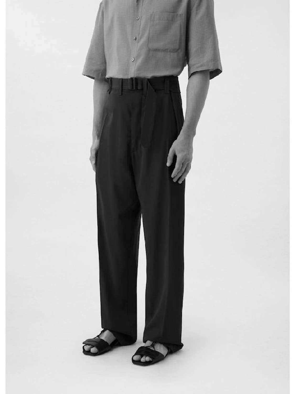 48) 르메르 벨티드 루즈 코튼 팬츠 상품이미지4