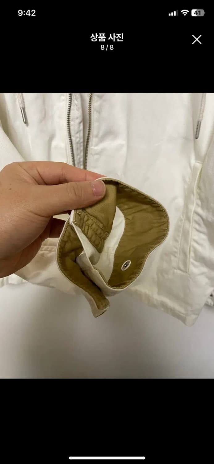 [UNIQLO] 유니클로 JWA 화이트 후드 집업 자켓 XL사이즈 상품이미지8