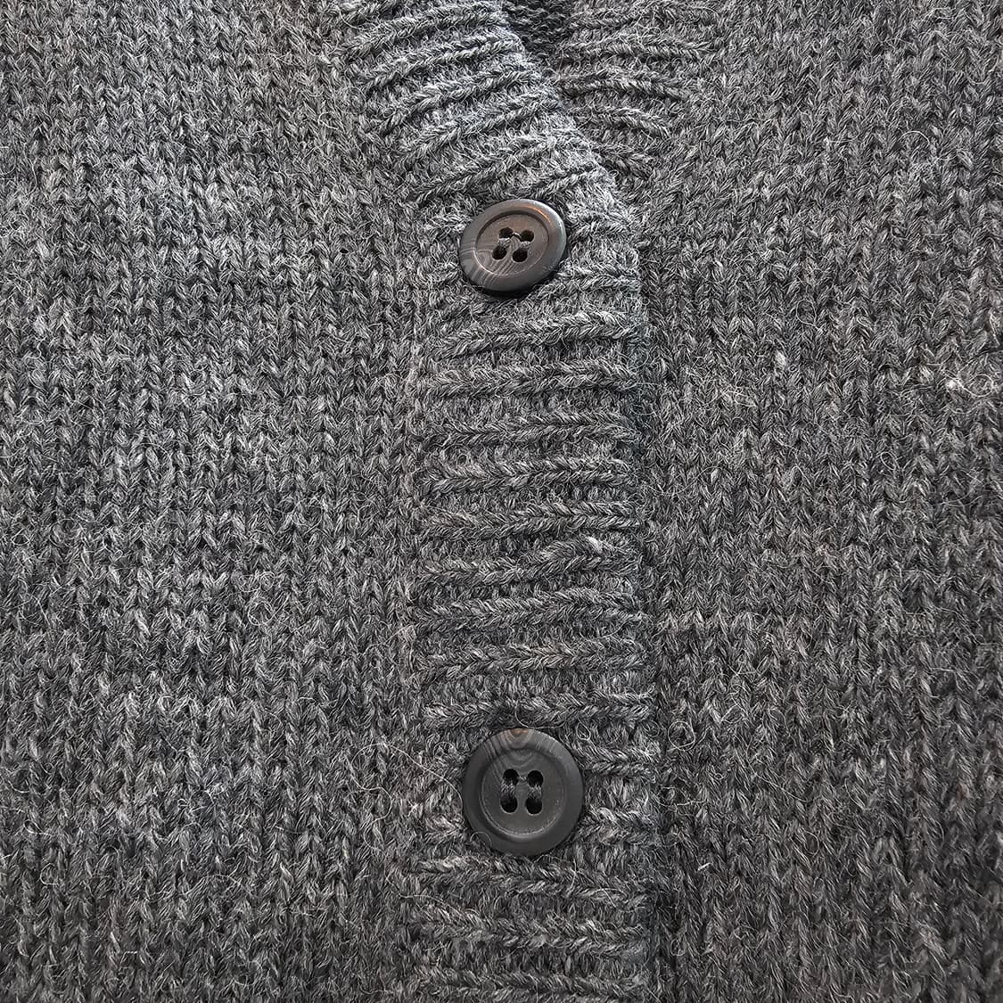 모 혼방 V넥 버튼 꽈배기 니트 조끼 베스트 상품이미지5