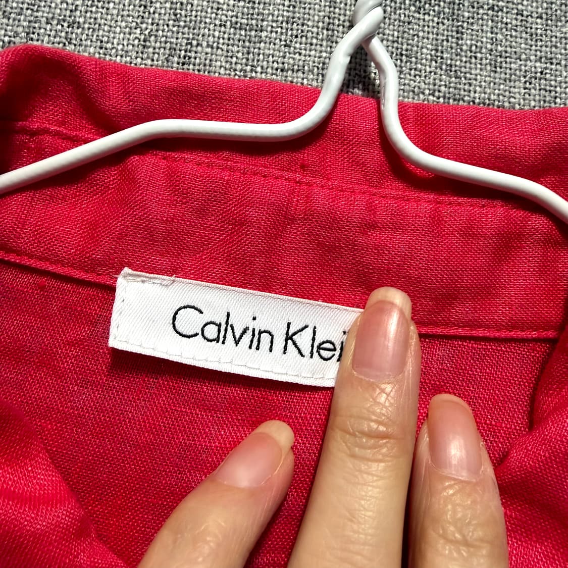 캘빈클라인 린넨  셔츠 롤업 소매 상품이미지5