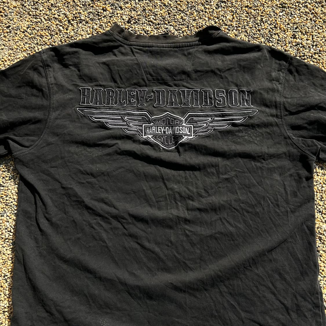 할리데이비슨(Harley-Davidson) 스펠로고 빈티지 반팔티 상품이미지4