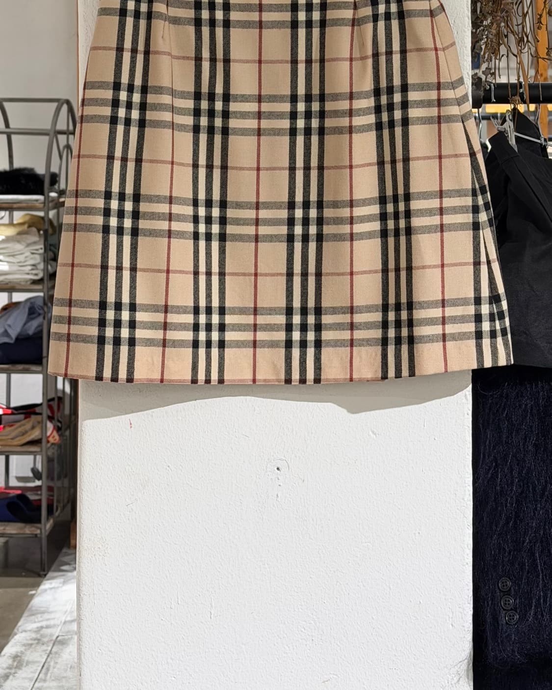 버버리 베이지 노바체크 울 미니스커트 상품이미지8