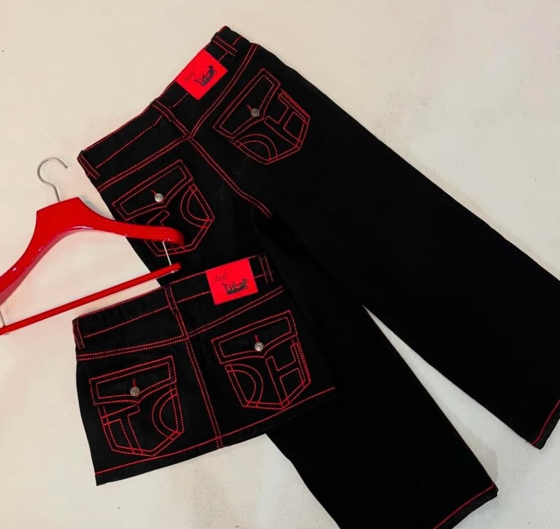 Toh cherry stitch raw mini skirt  2size 상품이미지1