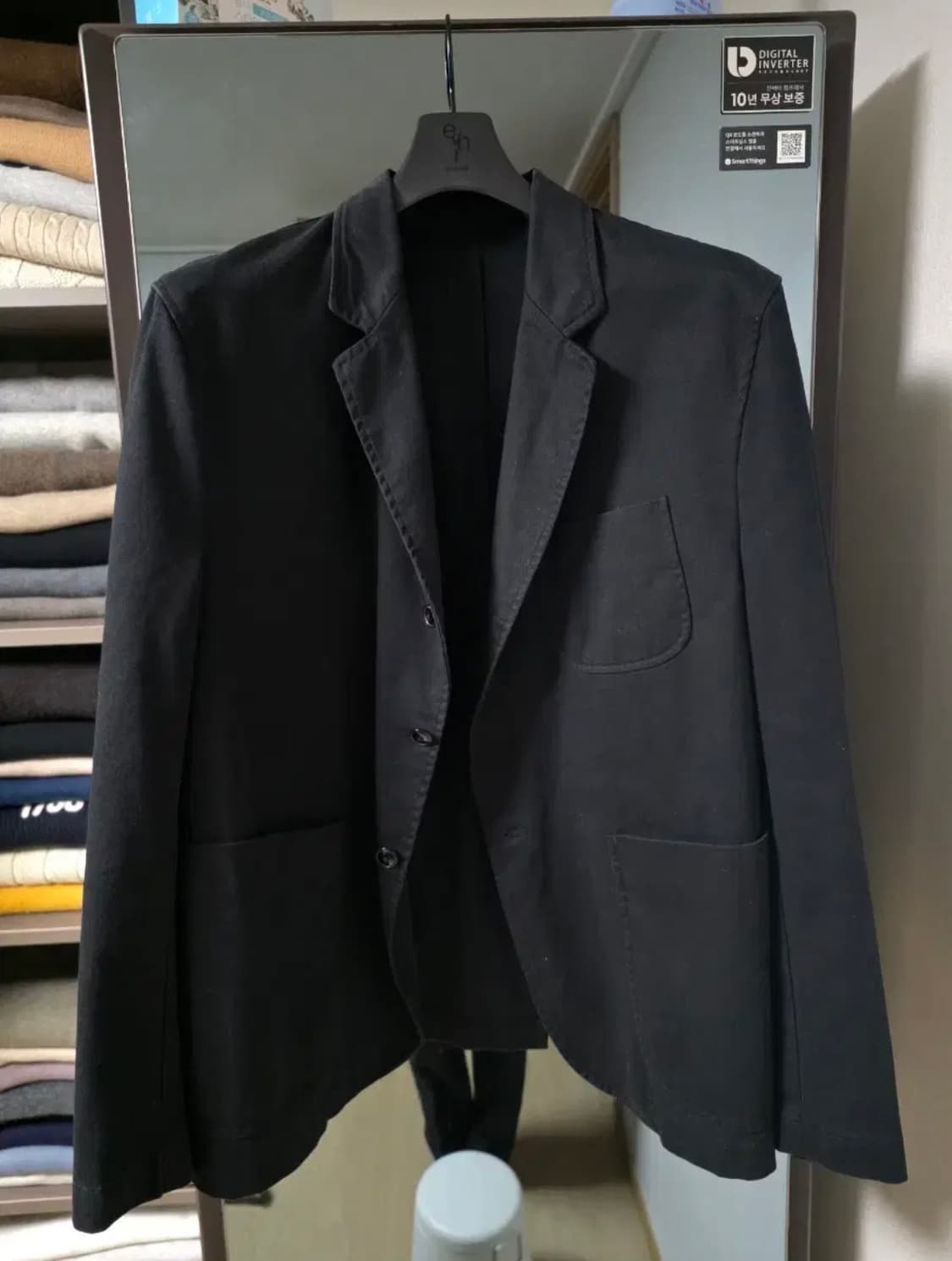 이얼즈어고 워시드 블랙 포닉 블레이저 m 상품이미지3