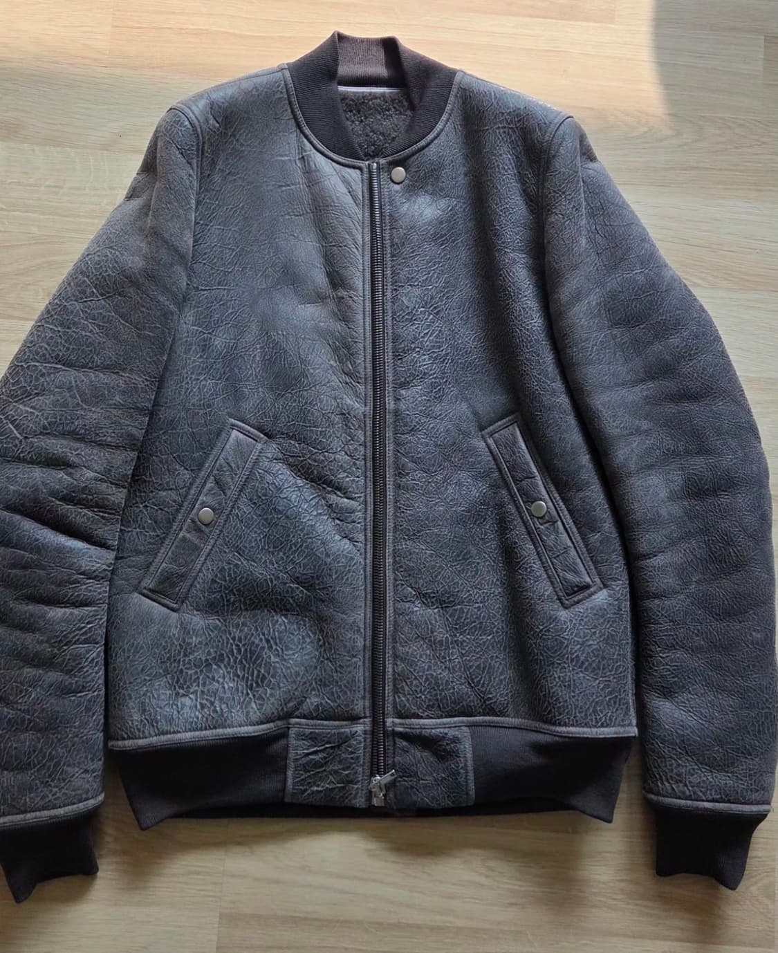 18FW 릭 오웬스 양가죽 레더 봄버 상품이미지1