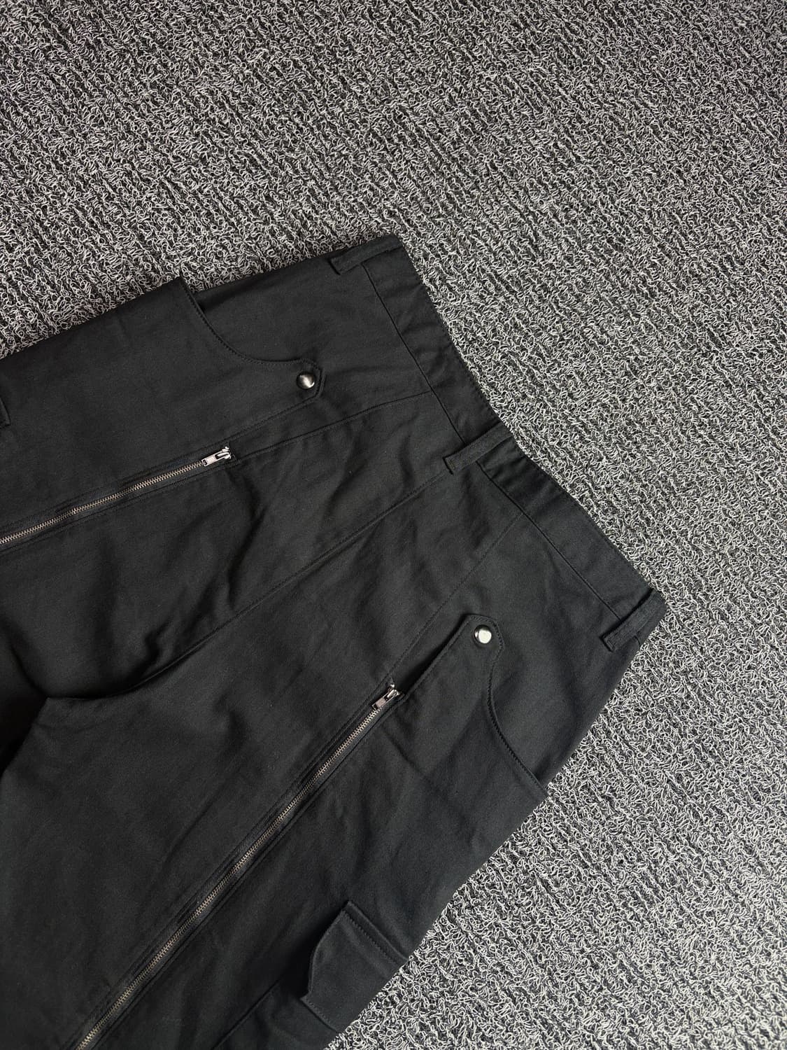 빈티지 아카이브 디테일 패널 카고 팬츠 블랙 4167 상품이미지6