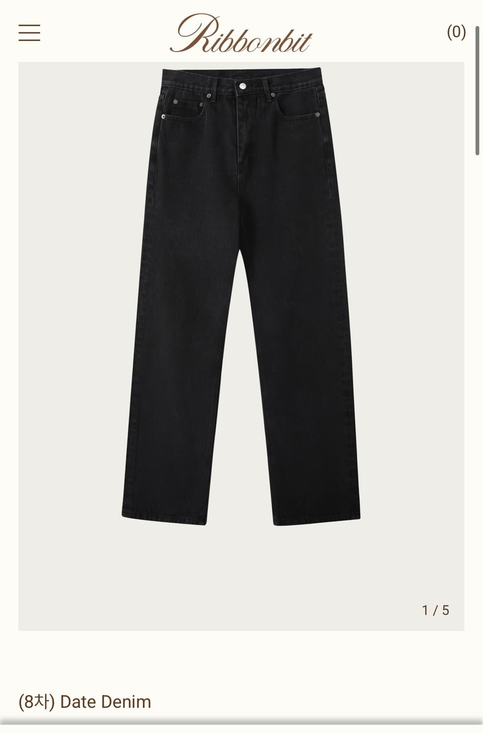 리본빛 데이트 데님 S사이즈 상품이미지1