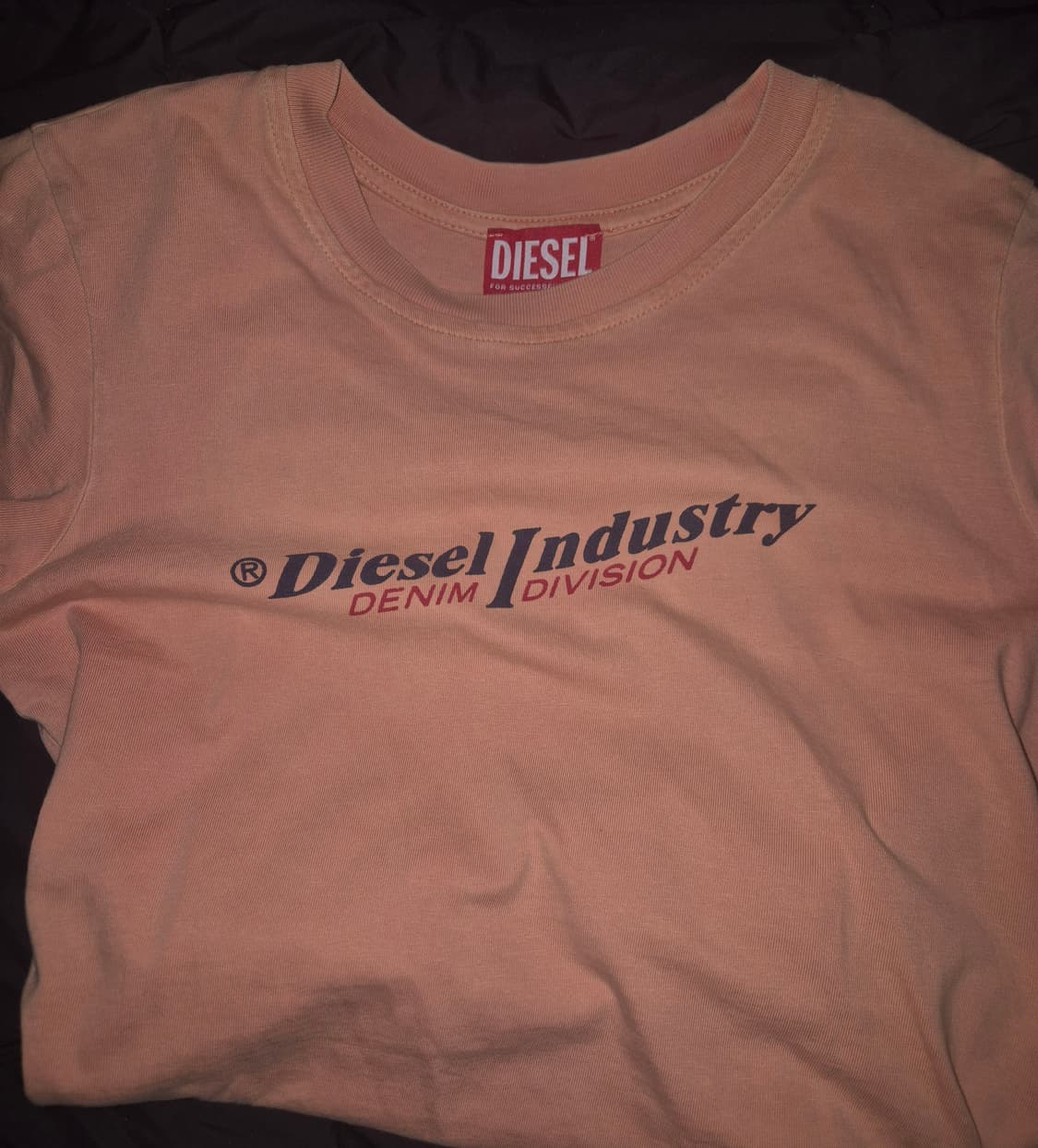 디젤 느좋 톤다운 오렌지 빛 반팔티 S 상품이미지1