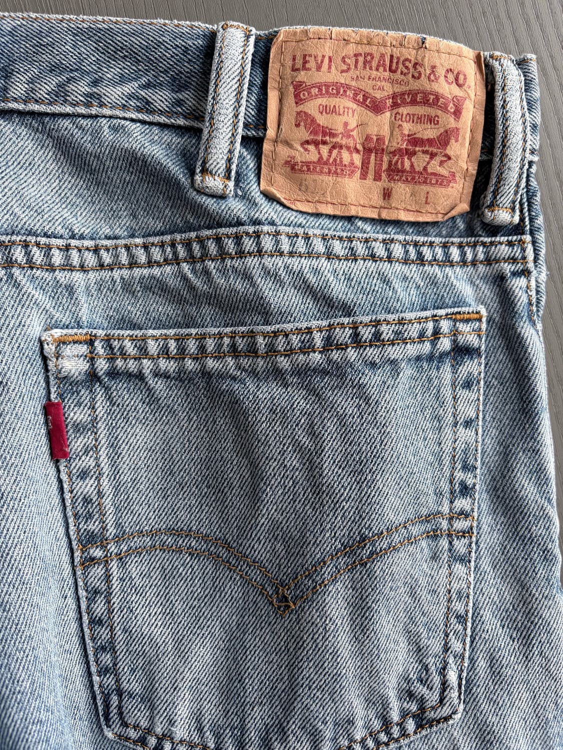 (34x32, 실측33) 리바이스 517 연청 Colombia 상품이미지4