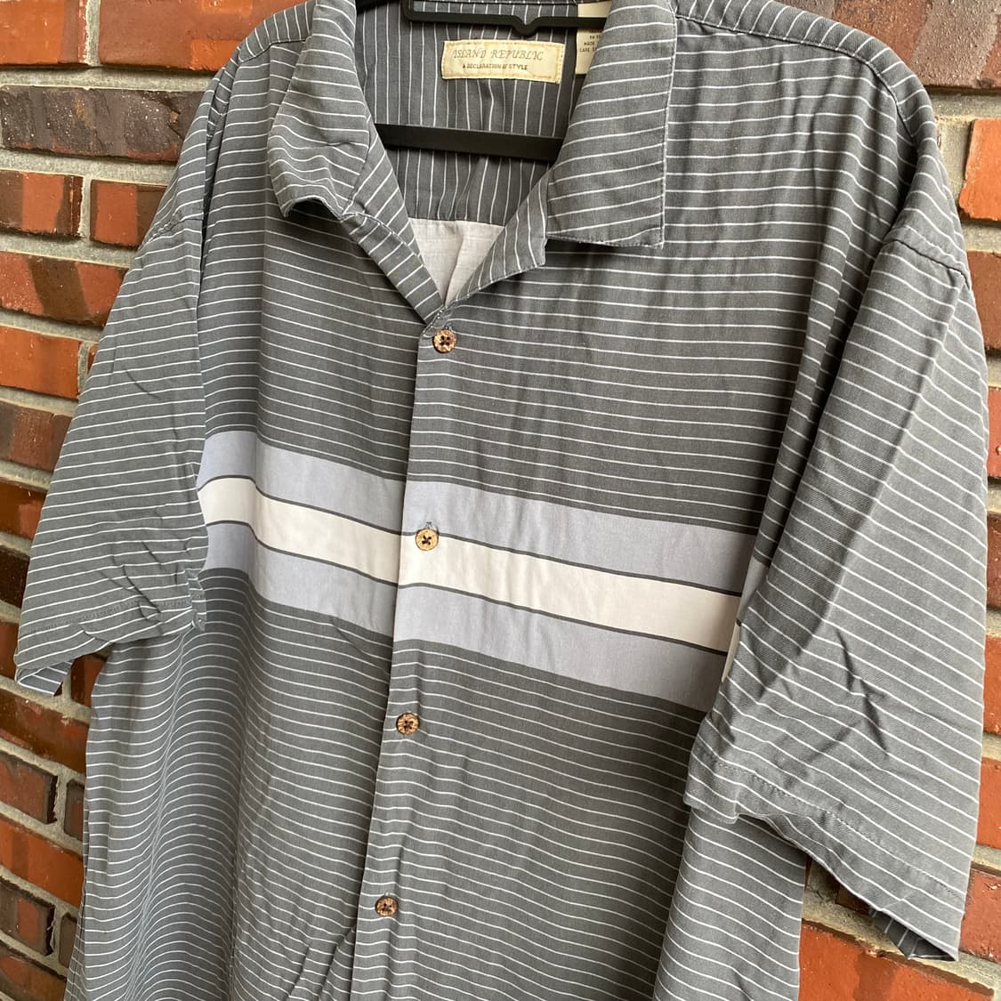 (2XL) 빈티지 스트라이프 셔츠 상품이미지2