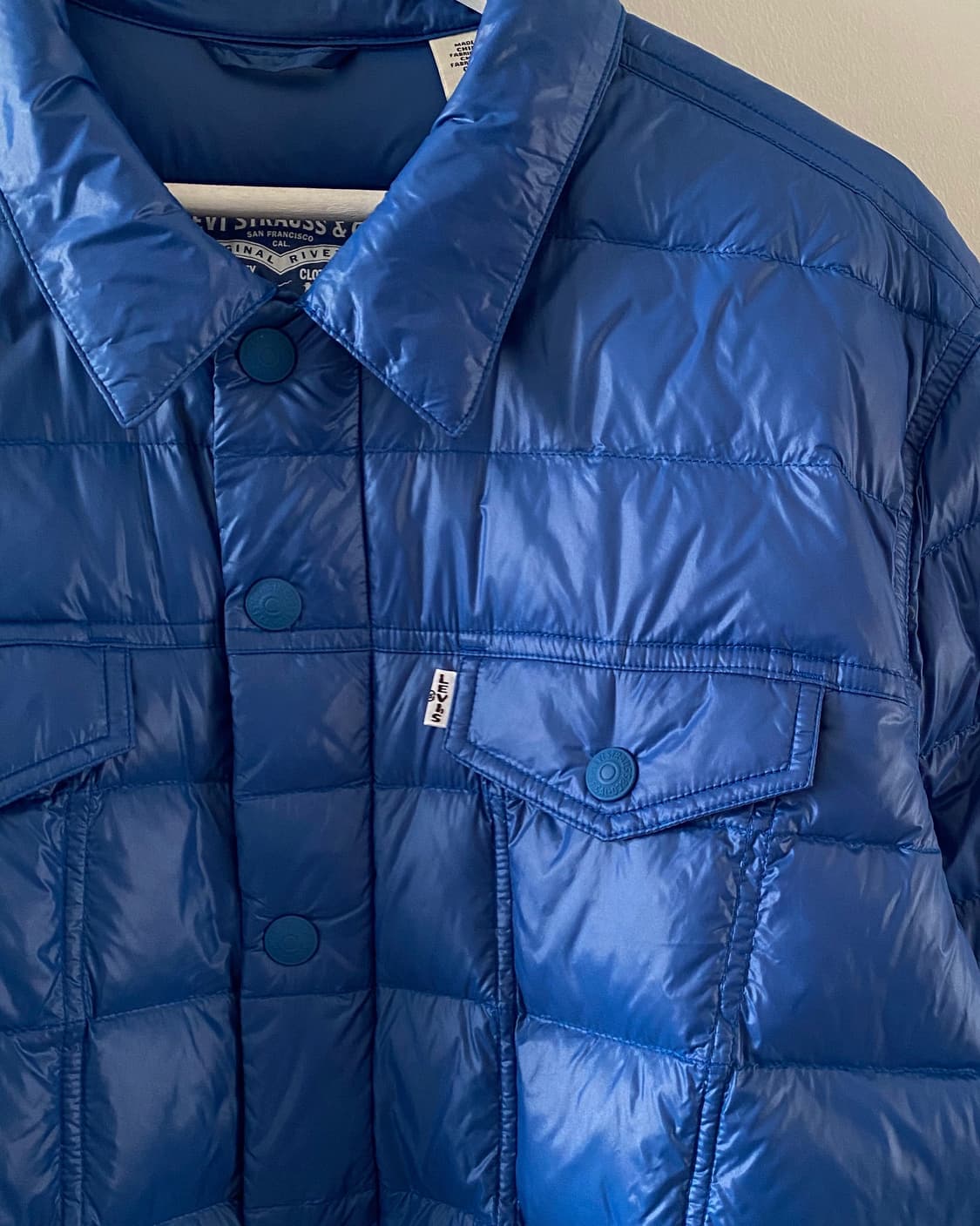 리바이스 블루 경량 패딩 자켓 상품이미지4