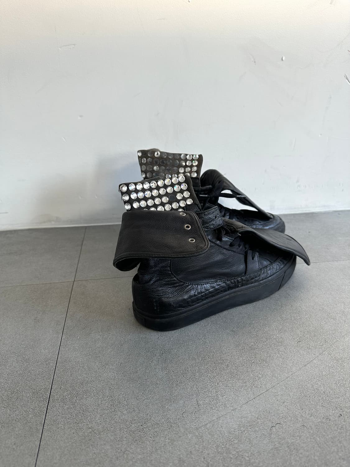 쥬세페자노티 아카이브 레더 폴딩 오버텅 하이탑 상품이미지7