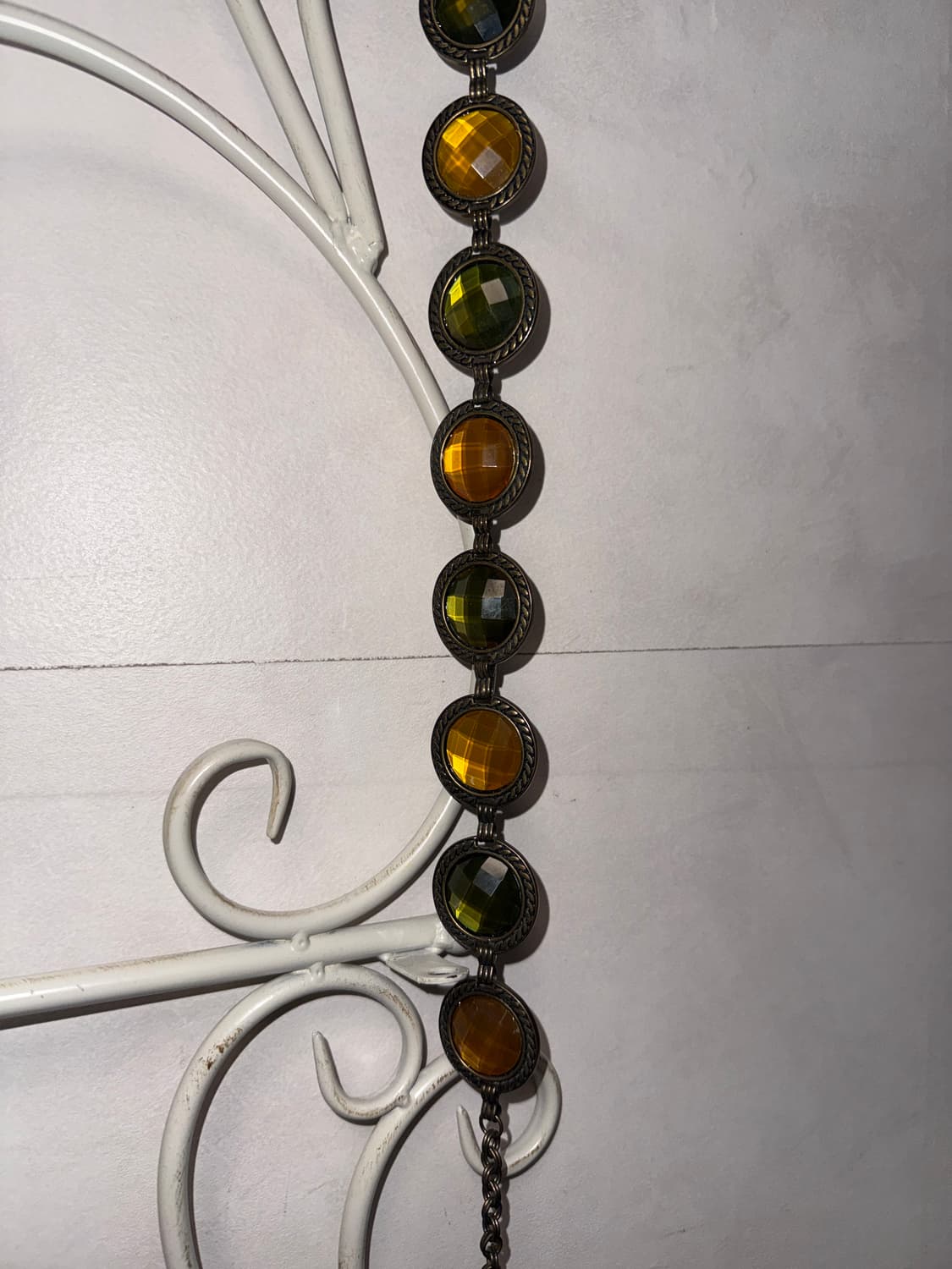 Khaki gold gemstone chain belt 상품이미지7