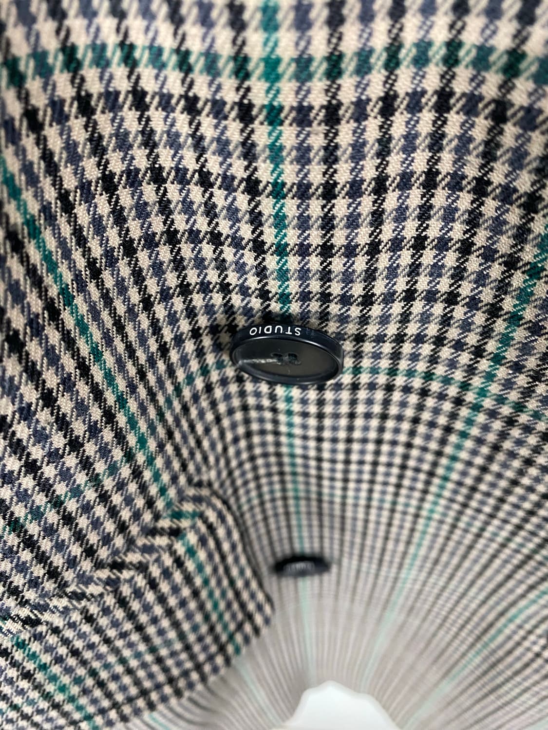 스튜디오 톰보이 오버사이즈 더블 체크 코트 상품이미지3