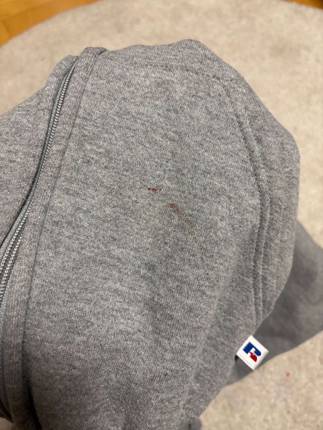 90s russell zip hoodie M (made in usa) 상품이미지3