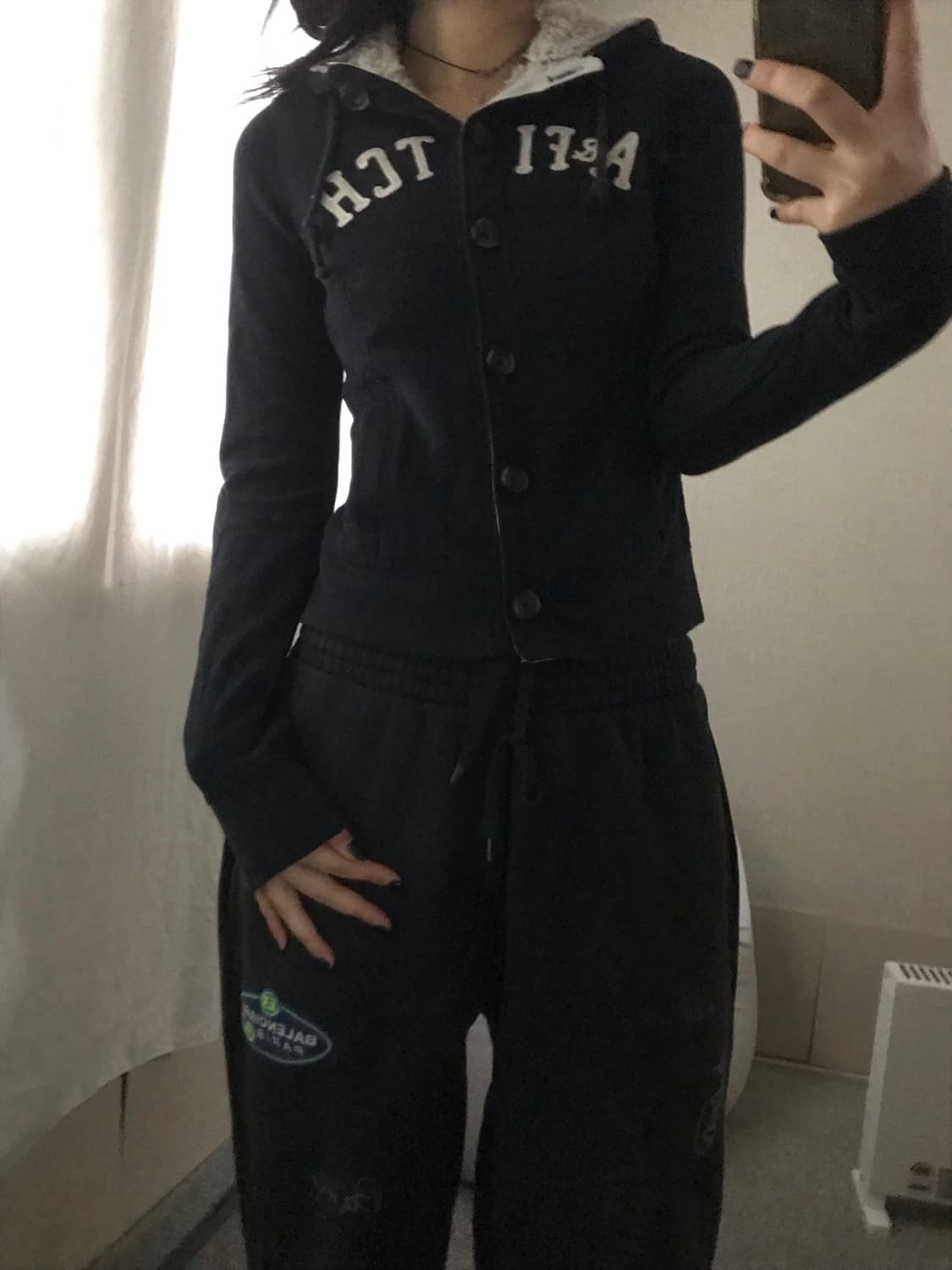 아베크롬비 네이비 버튼 후디 상품이미지5