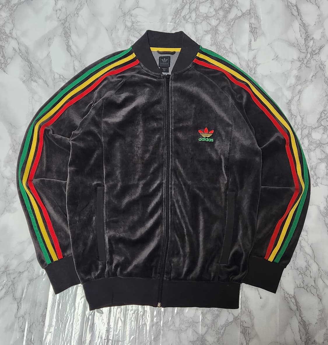 아디다스 벨벳 브라운 트레이닝 져지 자켓 상품이미지1