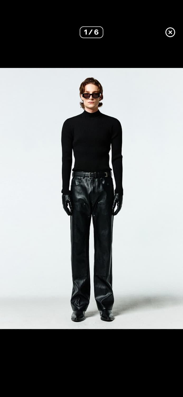 세비지 레더팬츠 M사이즈 상품이미지1