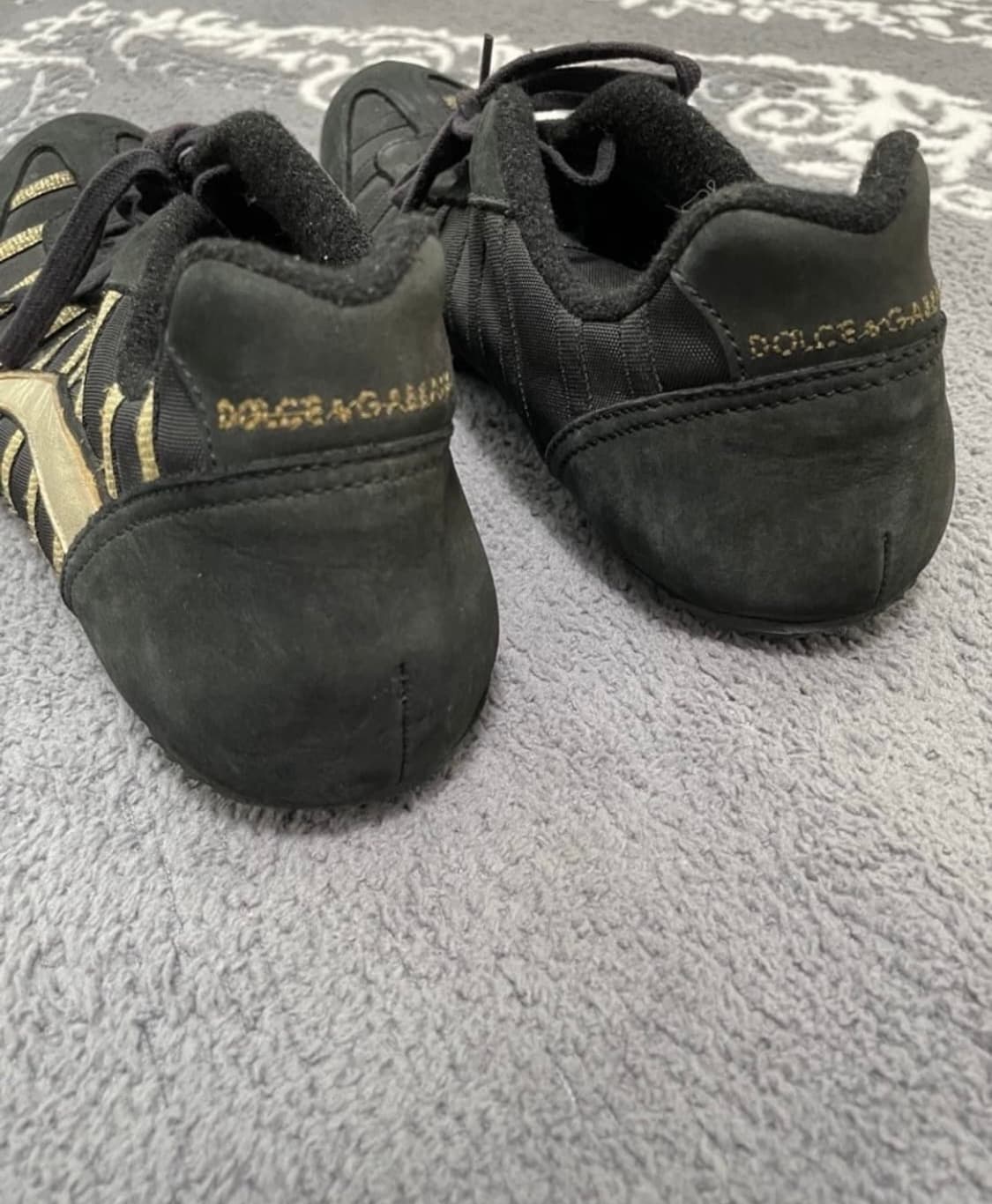 00's Dolce & Gabbana Gold-Stripe Suede  상품이미지4