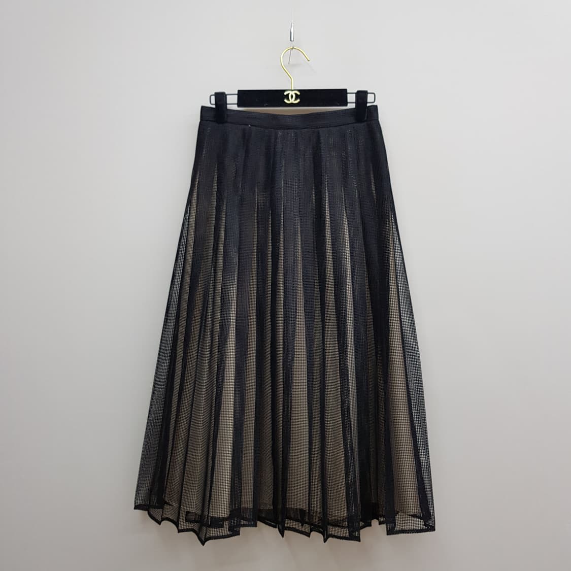 ORR 오르 2021 메쉬 레이어드 플리츠 롱 스커트 S사이즈 상품이미지1