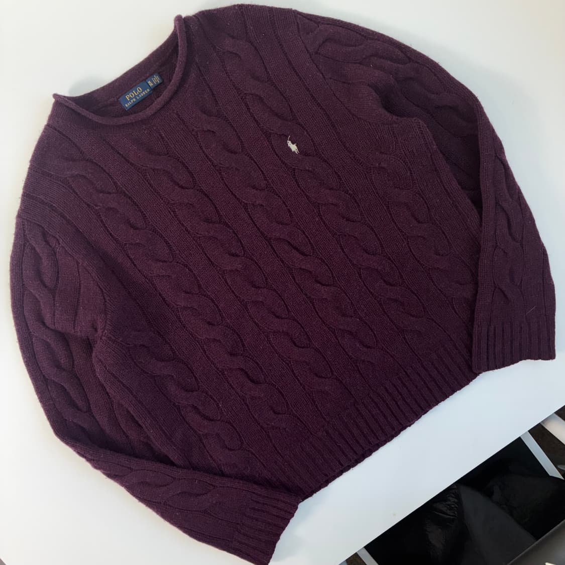 Polo  폴로 랄프로렌 자수 메리노울 꽈배기 니트  상품이미지2