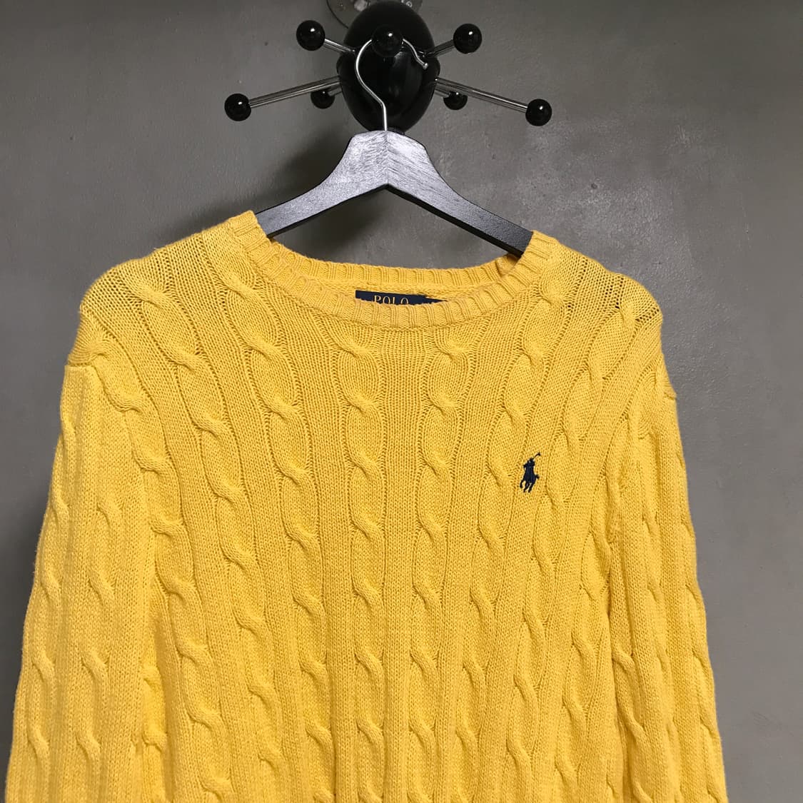폴로 랄프로렌 케이블 니트 옐로 XS 상품이미지2
