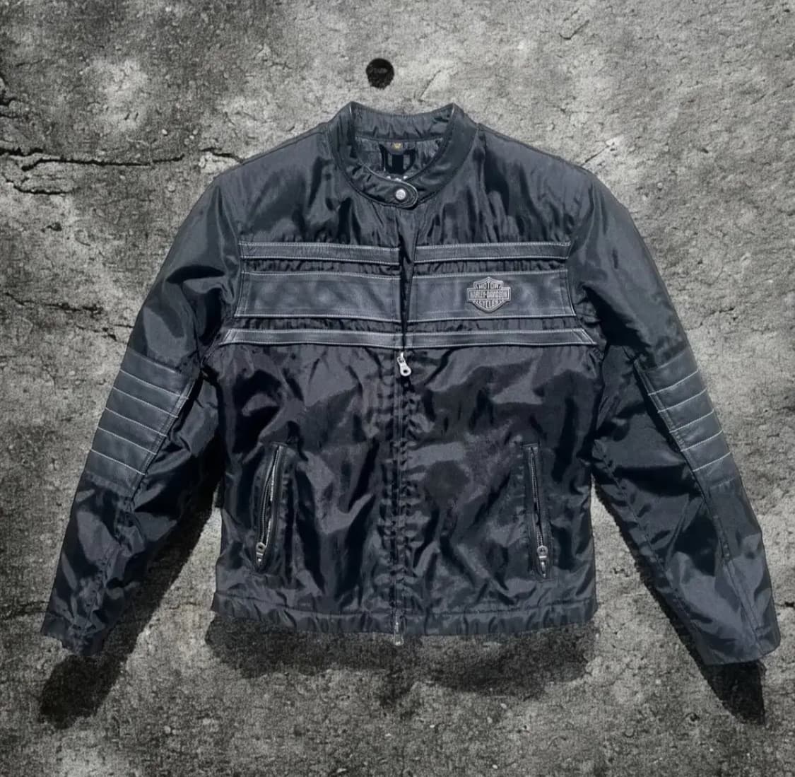 할리 데이비슨 나일론 레더 모터사이클 자켓 상품이미지1