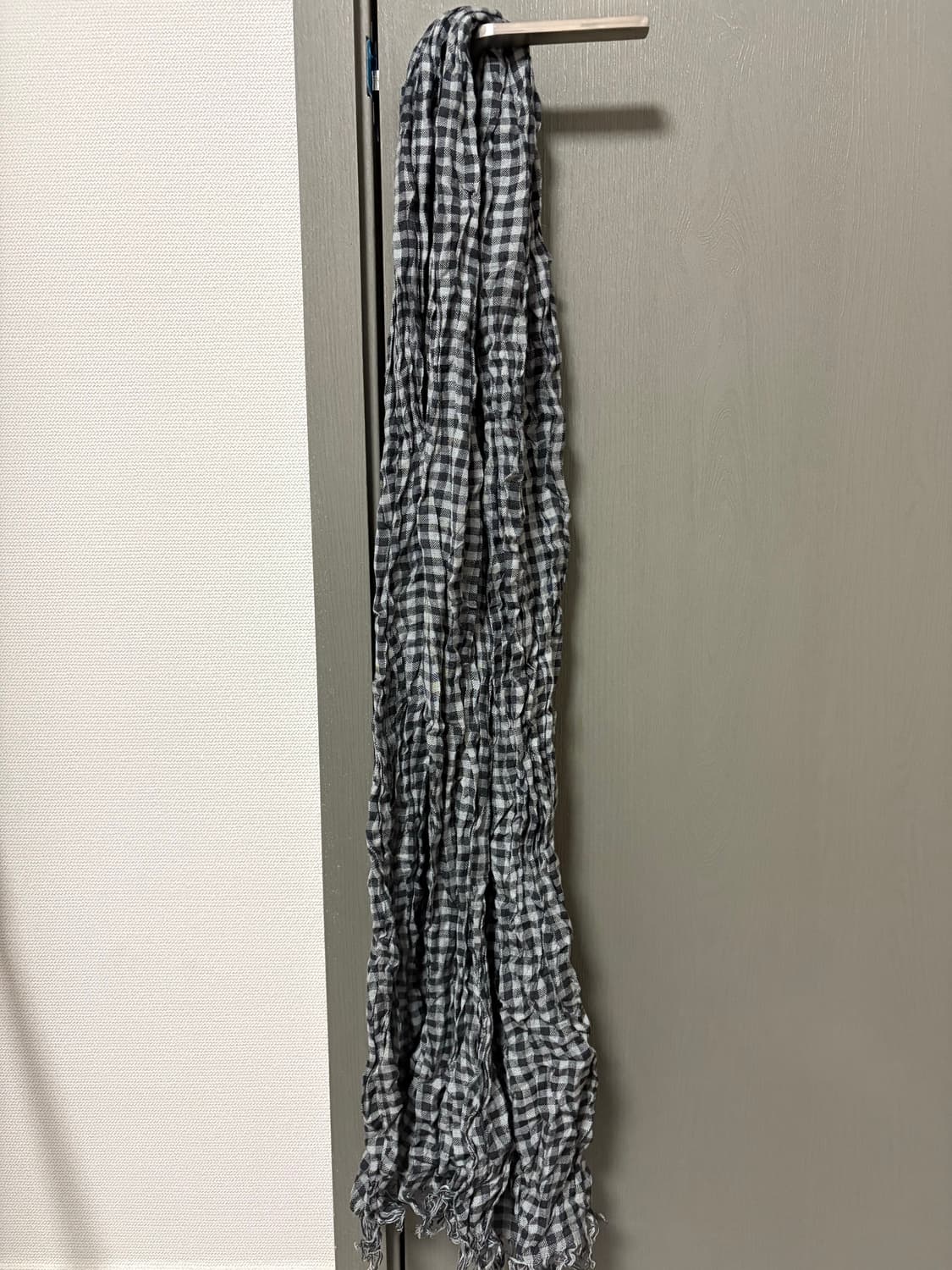 gingham check long scarf 상품이미지5