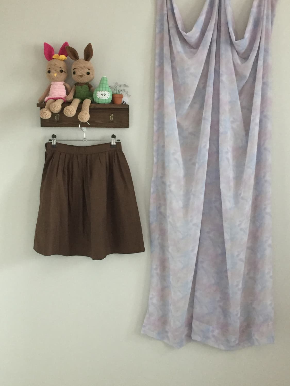 브라운 꽃 치마 상품이미지5