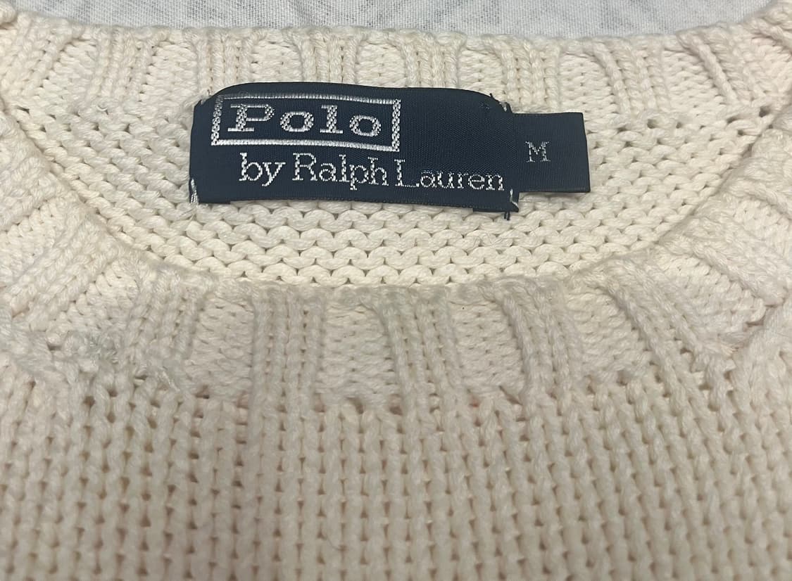 폴로 랄프로렌 성조기 니트 아이보리 상품이미지5