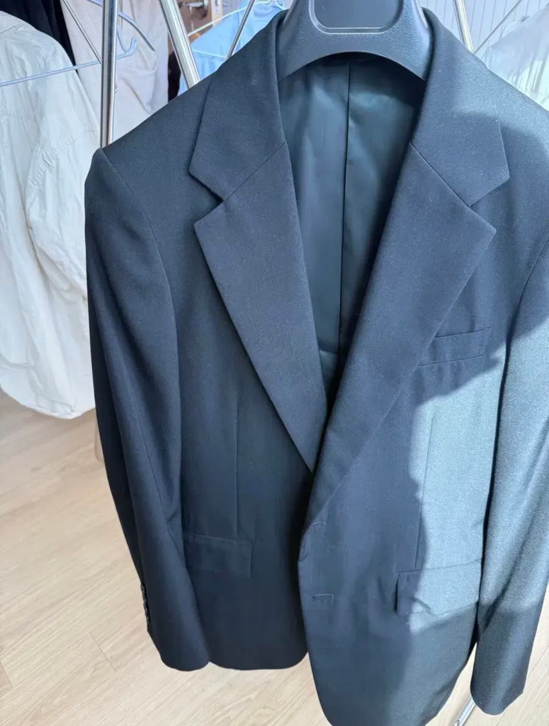 오라리 라이트 울 맥스 개버딘 자켓 25ss 블랙 상품이미지1