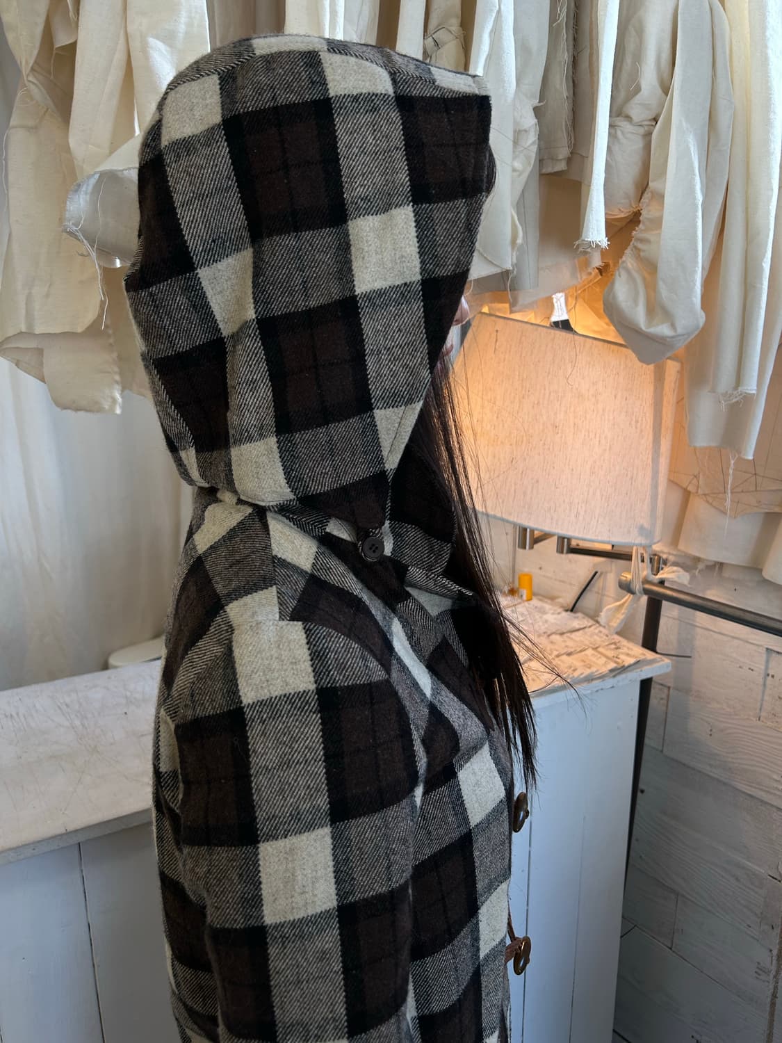 APC 체크 코트 상품이미지3