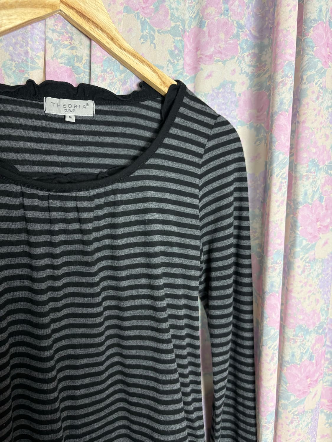 스트라이프 프릴 긴소매 티셔츠 상품이미지7