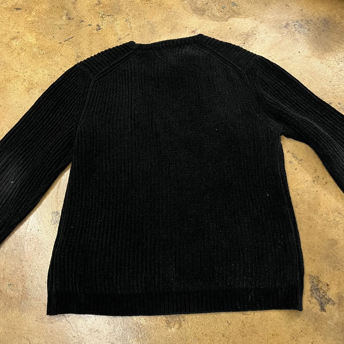 [정품/48] 솔리드옴므 블랙 골지 니트 b17 상품이미지4