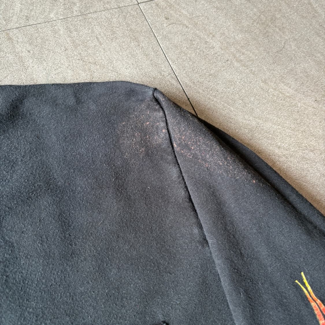 00년대 생산 할리데이비슨 블랙 플레임 긴팔 티셔츠 상품이미지4