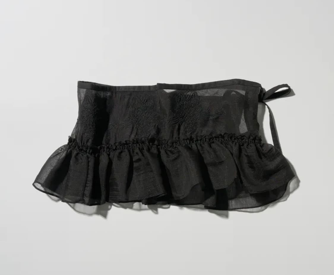 스컬프터 피카부 마이크로 쉬어 스커트 상품이미지1