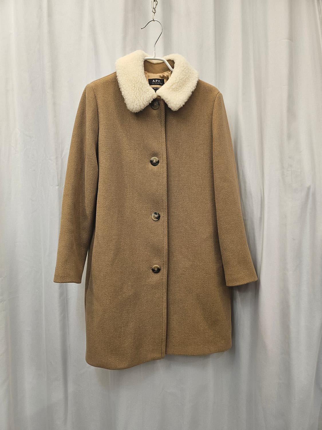 A.P.C.브라운 시어링 칼라 NEW DOLL 코트 36 상품이미지1