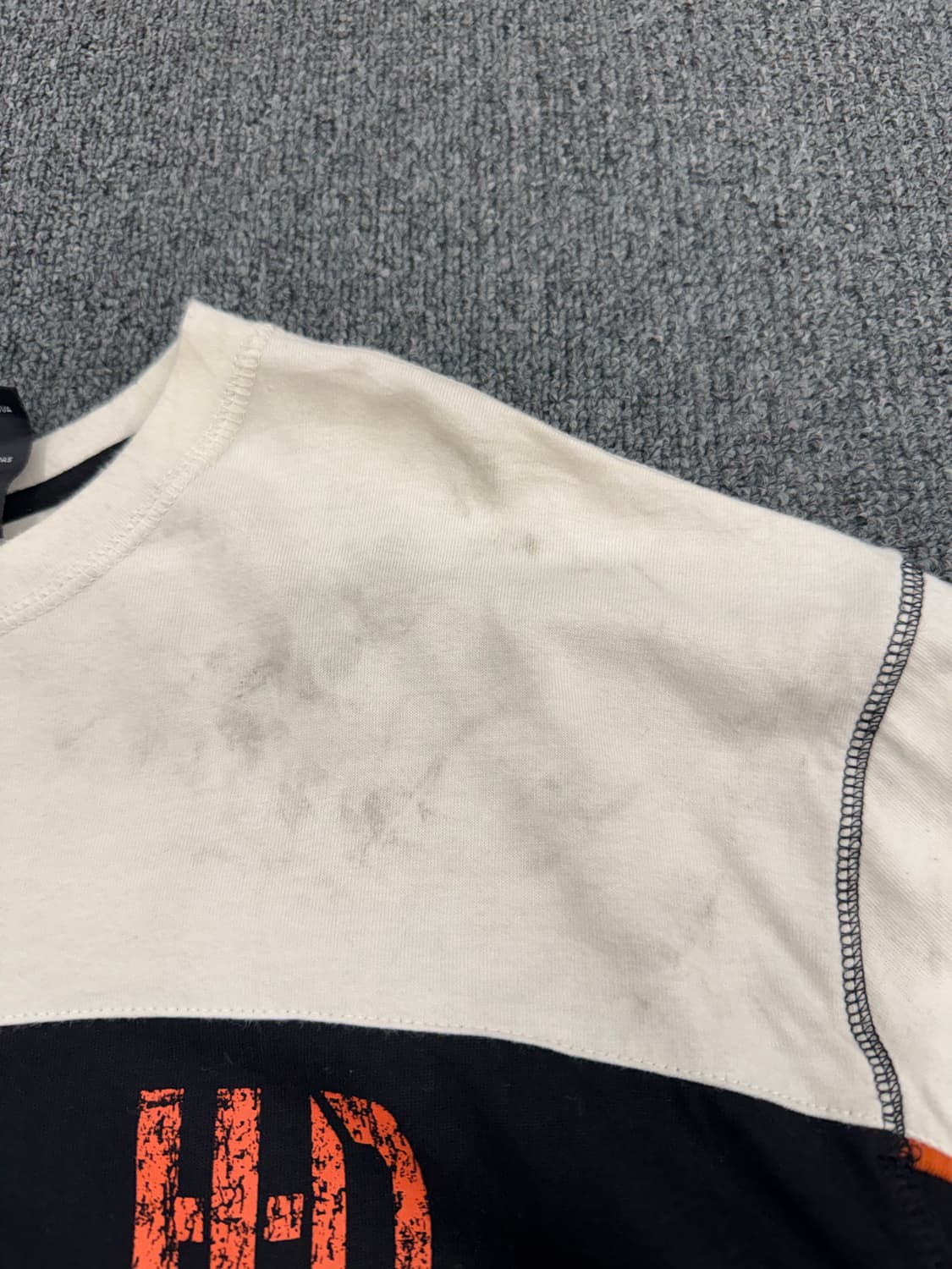 3XL)할리데이비슨 빈티지 MILWAUKEE 프린팅 투톤 롱슬리브 상품이미지5