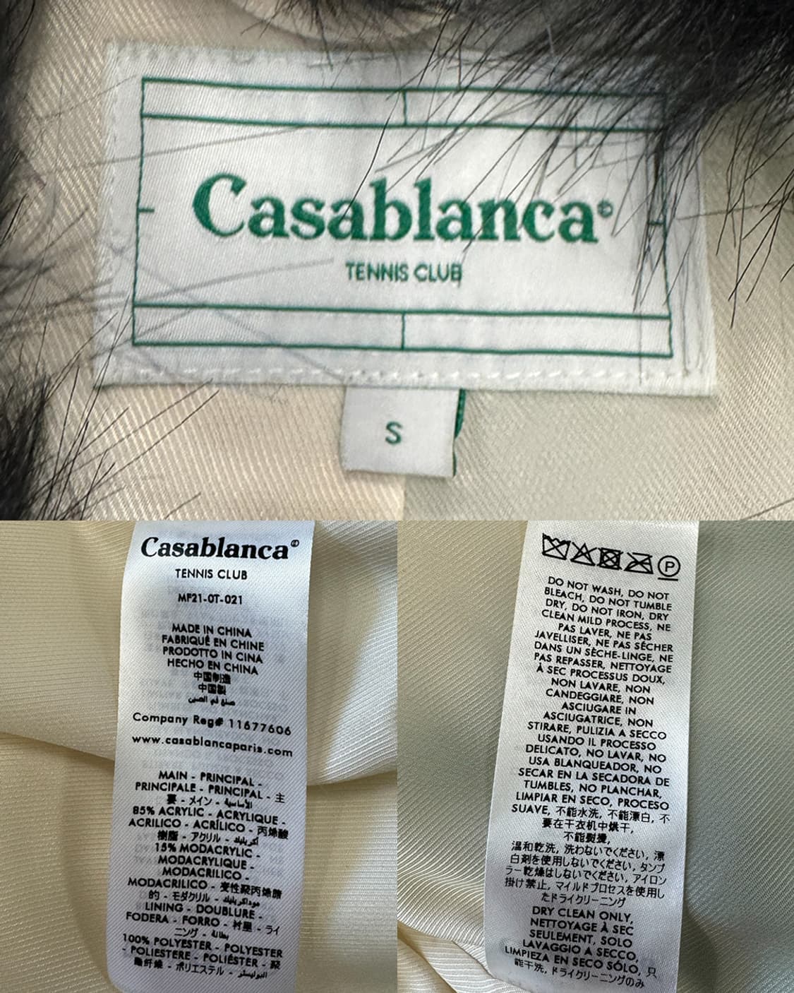 카사블랑카 21AW 할리퀸 포우 퍼 코트 상품이미지10